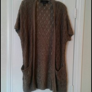 Olive Gold Accent Sweater MED